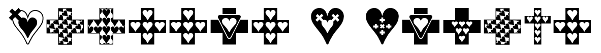 Crosses n Hearts font